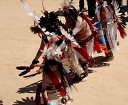 Traditional Native American indian butterfly dance ceremony