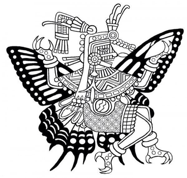 aztec goddess itzapapalitl the obsidian butterfly